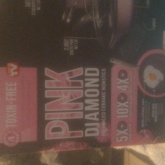pink diamond non stick pan set - Picture 2 of 4